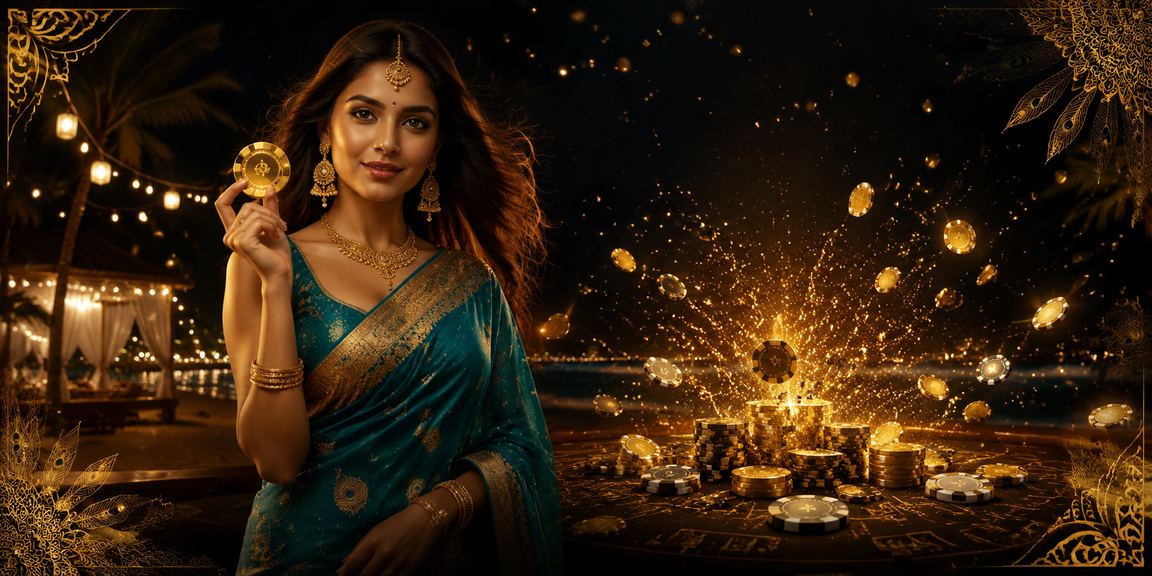 Indian woman enjoying safe sports betting